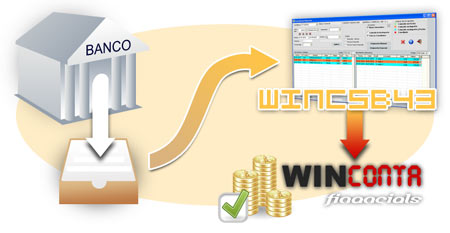 WINCSB43 contabilizacion movimientos bancarios